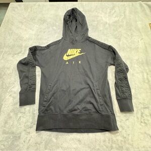 XL Nike Big‎ Girl's NSW Air Pull Over GX Hoodie Bv2709-010 Embroidered Sleeves